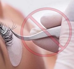 eyelash extension contraindications